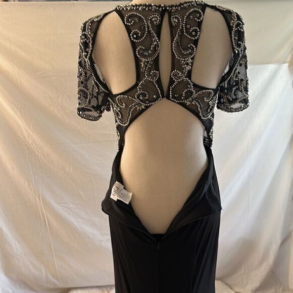 NEW GIGI beaded black dress size 10 - Picture 9 of 15